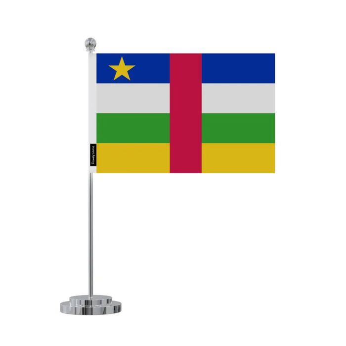 Drapeau Bureau République Centrafricaine En 14 X 21 Cm