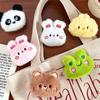 Cute Cartoon Animal Brooches Frog Bear Rabbit Panda Chick Plush Doll Personality Bag Lapel Pin Clothes Decorative Accessories