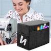 Sewing Machine Cover with Storage Pockets Wear Resistant Scratch-proof Side Handle Design Sewing Machine Dust Cover