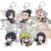 Anime Naruto Acrylic Keychain Accessaries Uzumaki Naruto Cartoon Keyring