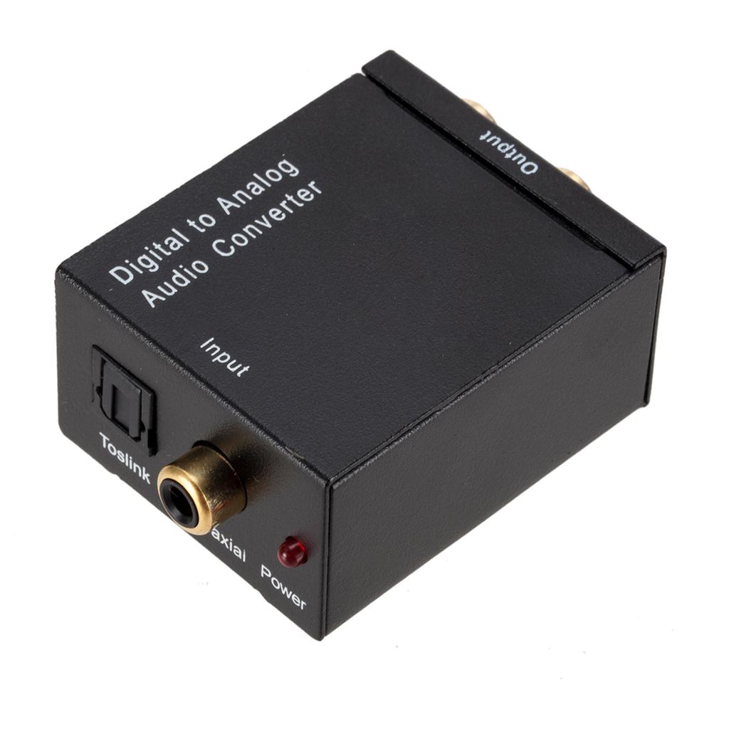 Digital to Analog Audio Converter Optical Fiber Coaxial Toslink To Audio Decoder Amplifier Digital Fiber Conversion