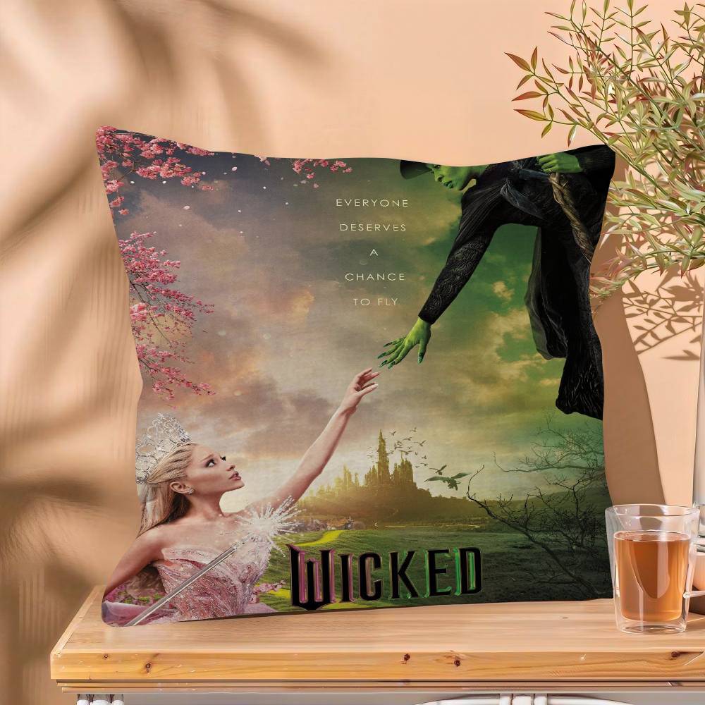 Wicked Movie Pillow Cover Design cushion Cover decor Holiday Decorati