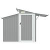 Garden Shed Gray 270 x 130 x 208.5 cm Galvanized Steel