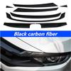 Защитные наклейки на решетку переднего бампера под карбон для Honda Civic 2016-2020