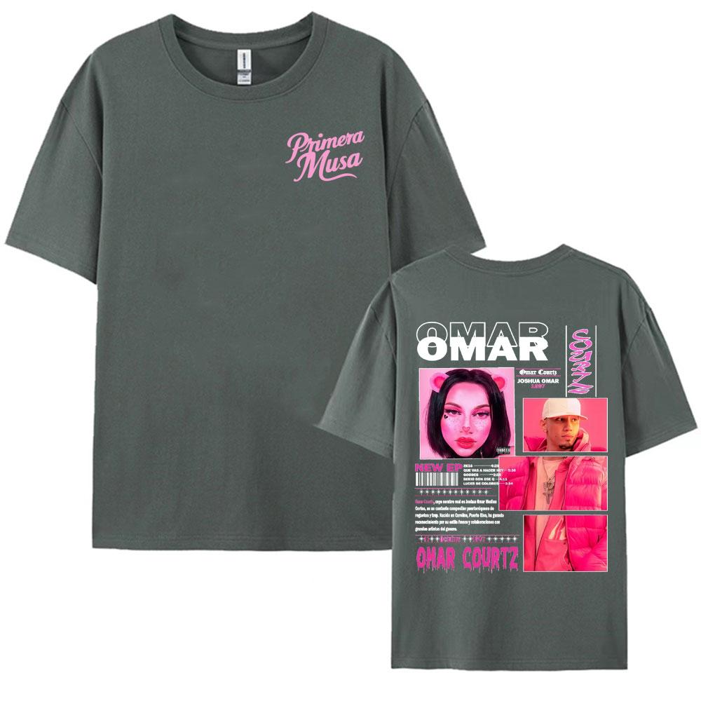Rapper Omar Courtz Primera Musa 2025 Printed Tshirt Unisex Womens High Street Fashion Short Sleeve T Shirts Pure Cotton Tee Shirt
