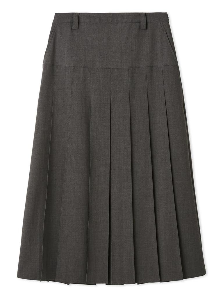 Юбка со складками на кокетке по талии 09WFS254311GRY0