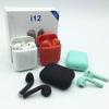 I12 TWS Wireless Bluetooth 5.0 Smart Touch Earbuds Стерео спортивные наушники с зарядным устройством