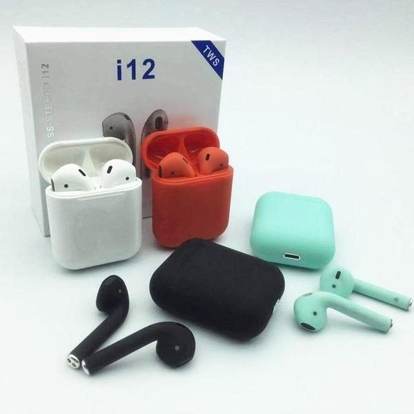 I12 TWS Wireless Bluetooth 5.0 Smart Touch Earbuds Стерео спортивные наушники с зарядным устройством