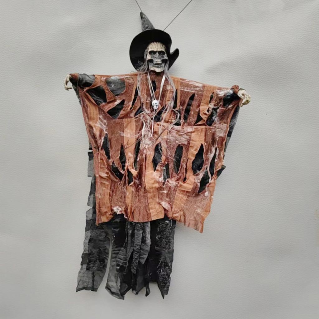 Звук и свет Хоррор Атмосфера Украшение Подвесной Электрический Подвес в виде Шляпы