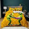 Frog Duvet Cover Set Reptile Wildlife Animal Comforter Cover For Teens Adults Twin Double Queen King Size Polyester Qulit Cover