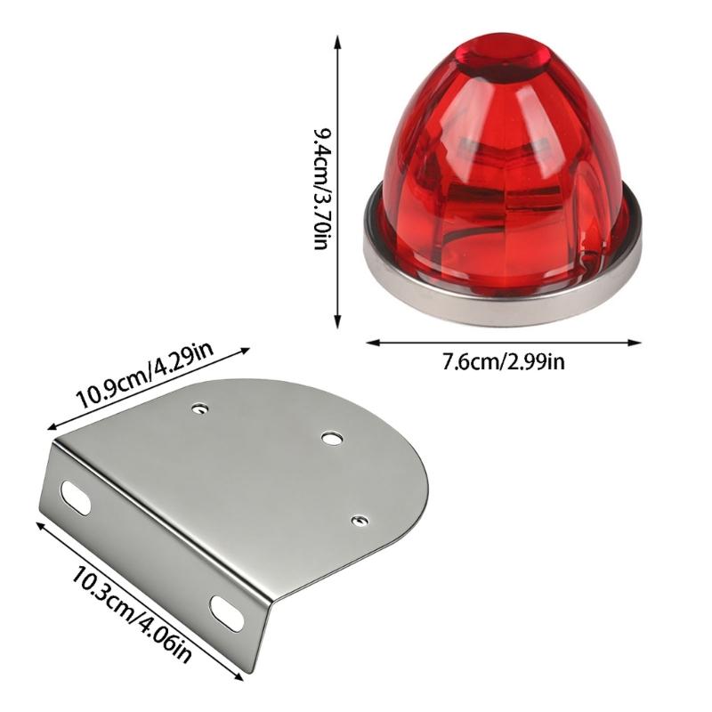 31BC 12/24V Trailer Taillight LED Side Marker Lights For Commercial Vehicles Waterproof ABS Housing Brake Stop Lamp