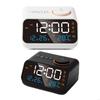 Часы 12/24 часа, FM-радио, светодиодные будильники с USB-зарядкой и дисплеем температуры/влажности для прикроватного использования X3UC