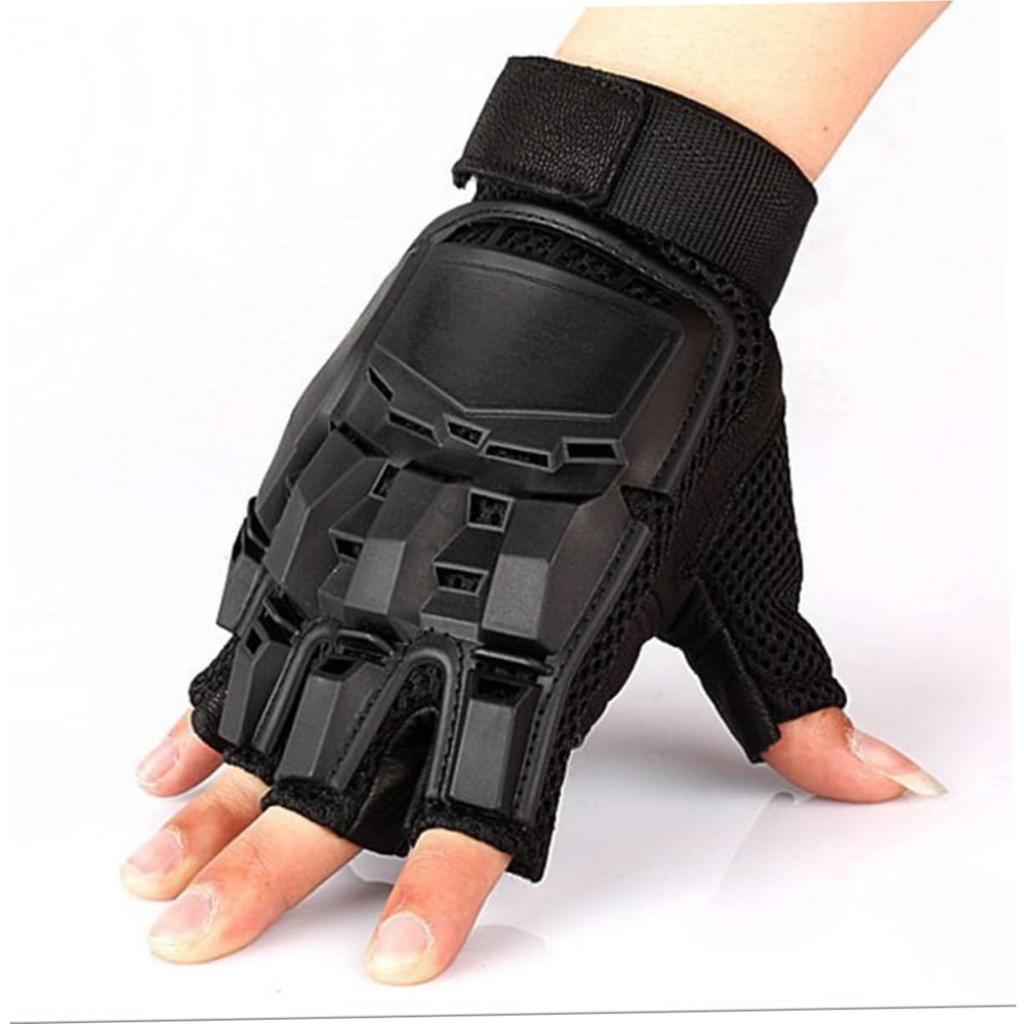 Уличные перчатки, велосипедные перчатки с открытыми пальцами, для мужчин и женщин, удобные, противоударные и противоскользящие, для спорта