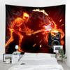 Halloween Party Decoration Tapestry Horror Bedroom Flame Skull People