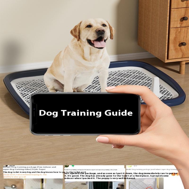 Dog Potty Training Toilet, Plastic Dog Pee Pad Holder With Removable Net, Reusable Dog Potty Trainer Dog Toilet Tray For Pets Up