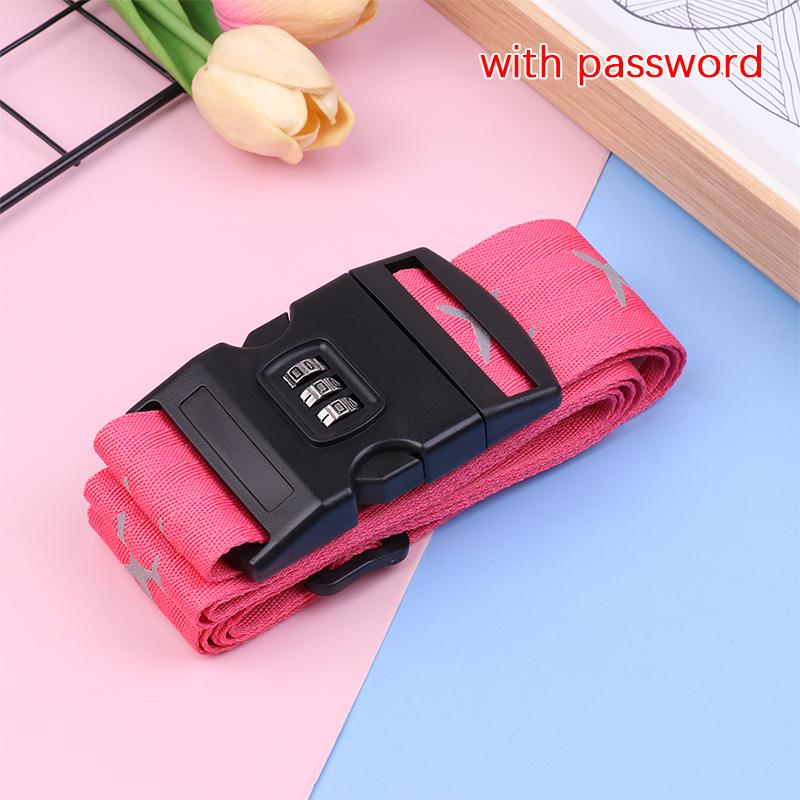 Ремень для багажа для путешествий Регулируемый замок с паролем Упаковочный ремень для багажа Надежный замок Противоугонный ремень для багажа