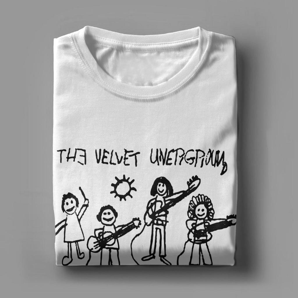 Футболка Velvet Underground для мужчин, забавные футболки из чистого хлопка с круглым вырезом и коротким рукавом, топы больших размеров