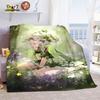 Genshin Impact Nahida Throw Blanket Flannel Soft Kawaii Cute Cartoon Nahida Genshin Autumn Anime Breathable Bedding Travel Throw