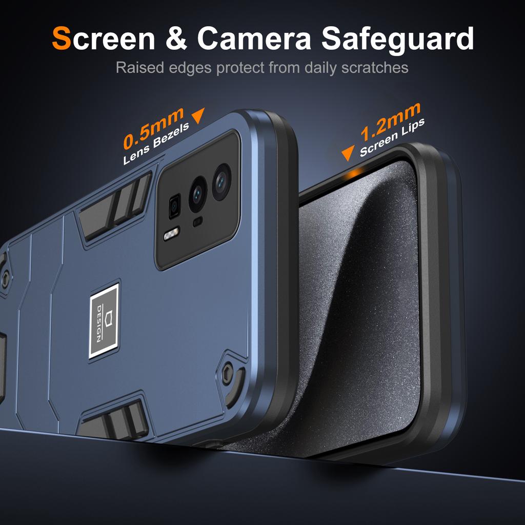 For Xiaomi Poco F5 Pro 5G/Redmi K60 5G/K60 Pro 5G Case 2-in-1 Hybrid Protective PC+TPU Phone Cover