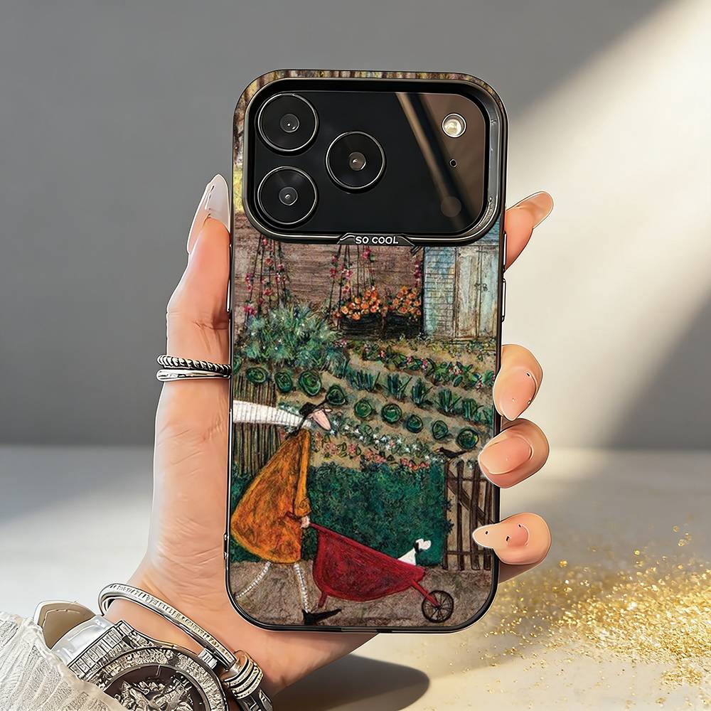 Крошечный W-Теплый Wit Истории S-Сэм Тофт Чехол для телефона Для iPhone17 16 15 14 13 12 Pro Max Серый Черный Матовый Лазерный Металлик Аврора Funda