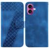 For iPhone 17 Stand Case 7-Shaped Pattern Imprint Leather Phone Cover with Strap