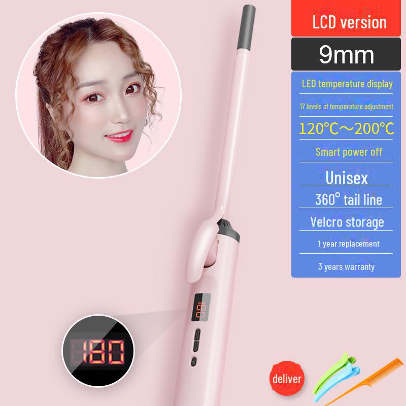 Щипцы для завивки 9 мм для тонких мужских волос и коротких, тугих женских локонов