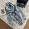 High-End Women's Plaid Scarf: Versatile Korean-Style Winter Snood & Shawl