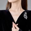 High End Diamond Inlaid Brooch, Women's High-end Feel, Chest Flower, Multifunctional Clothing Accessories