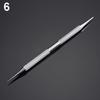 Useful Dual Head Design Acne Needle Stainless Steel White 10 Cm 1 Pc