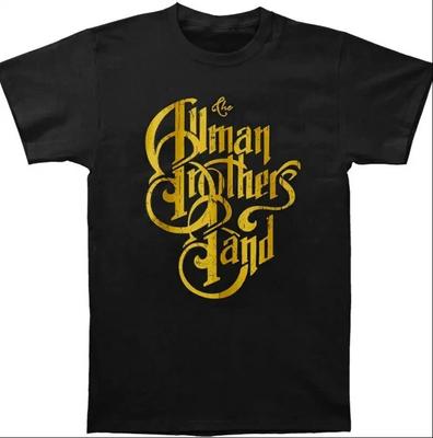 Винтажная футболка с логотипом The Allman Brothers Band Топы футболки Мужская Женская - Футболка с рок-музыкой