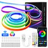 10M 12V RGB Smart WIFI Neon LED Strip Light Compatible with Alexa, 108LEDS/M Waterproof, Music Sync DIY Tape Controlled by APP
