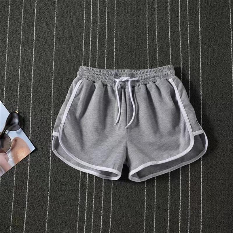Летние тонкие корейские спортивные шорты женские трехточечные беговые брюки свободные повседневные короткие шорты шорты шорты одежда пляжные брюки