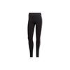 Adidas Originals Trefoil Stripe Mid-Rise Straight Leg Track Pants Women Bottoms Black IB7383