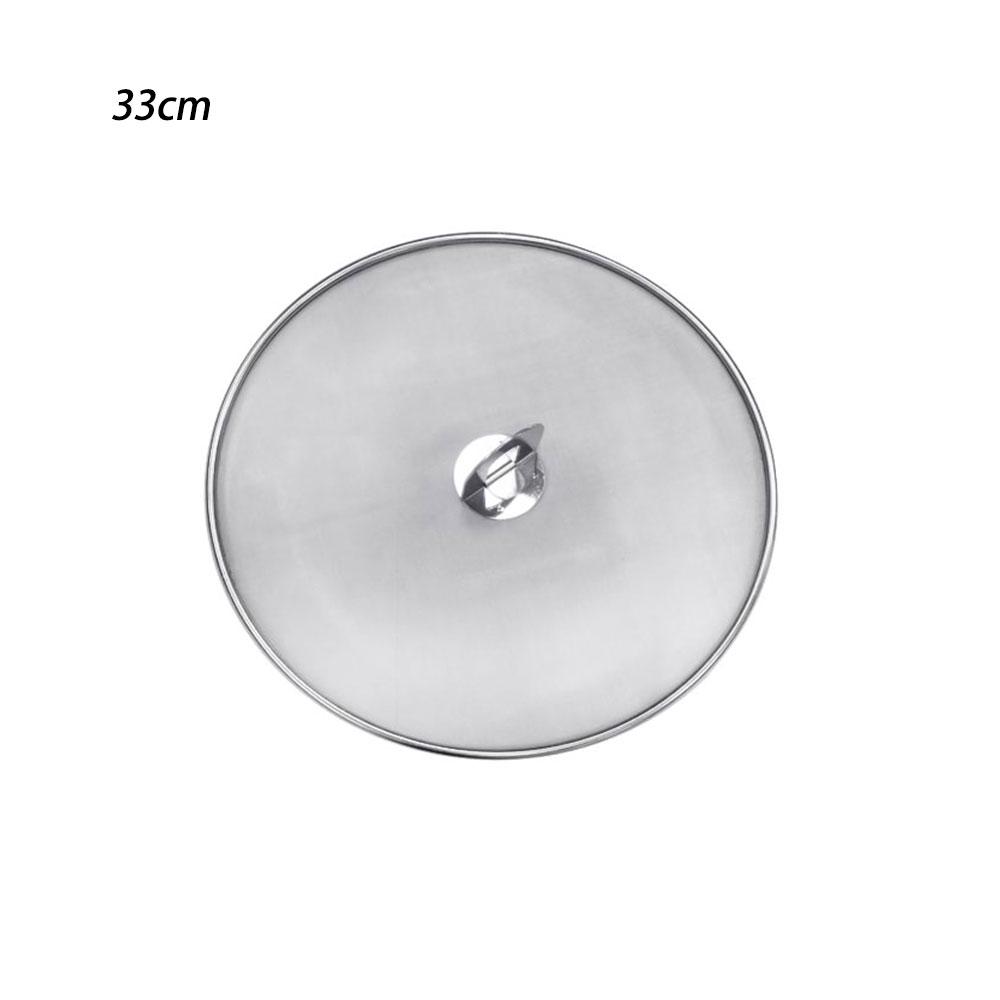Stainless Steel Pan Cover Lid Oil Proofing Frying Pan Splatter Screen Spill Proof