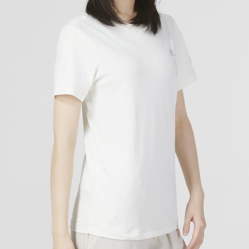 Adidas T Shirts Women's White Crew Neck Thin Other HZ3006