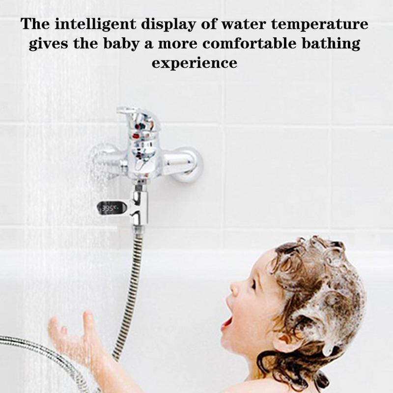 Монитор температуры воды в ванне Электричество Домашний светодиодный дисплей Смесители для душа Термометр для воды Измеритель температуры в детской ванне