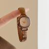 GEDI Elegant Watches for Woman Minimalist Light Blue Small Dial Quartz Ladies Watch Elastic Strap Silver Clock Girlfriend Gift