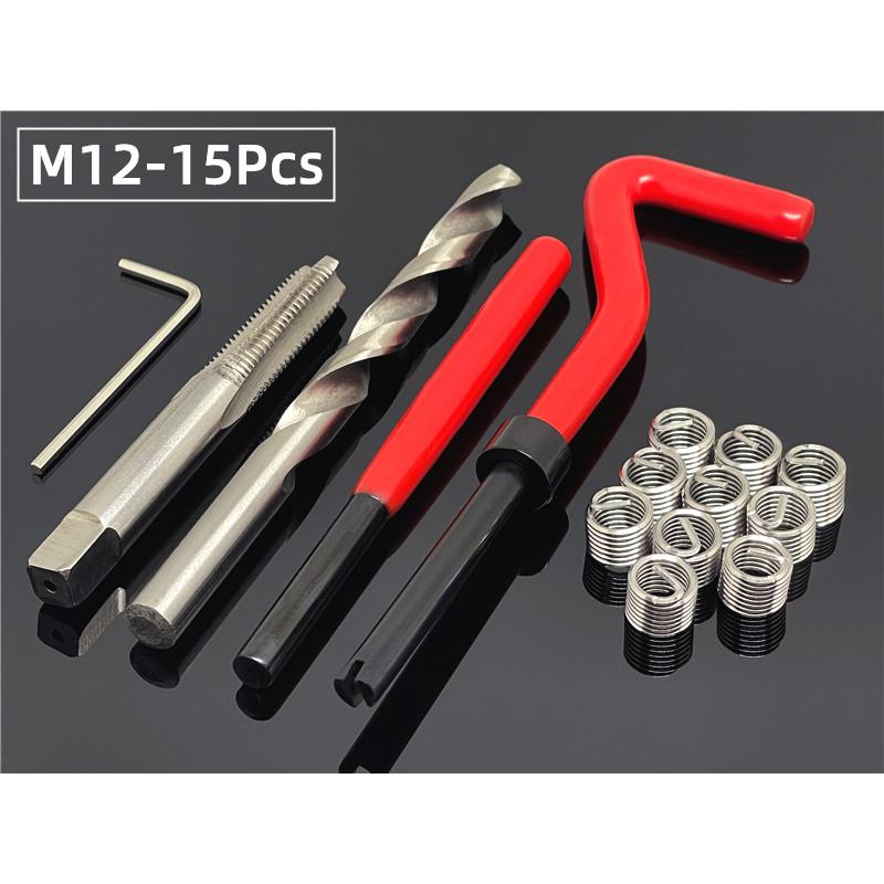 15/20/30 шт., набор инструментов для ремонта резьбы M5/6/8 для восстановления поврежденной резьбы, гаечный ключ, спиральное сверло, инструменты для ремонта автомобиля, лом