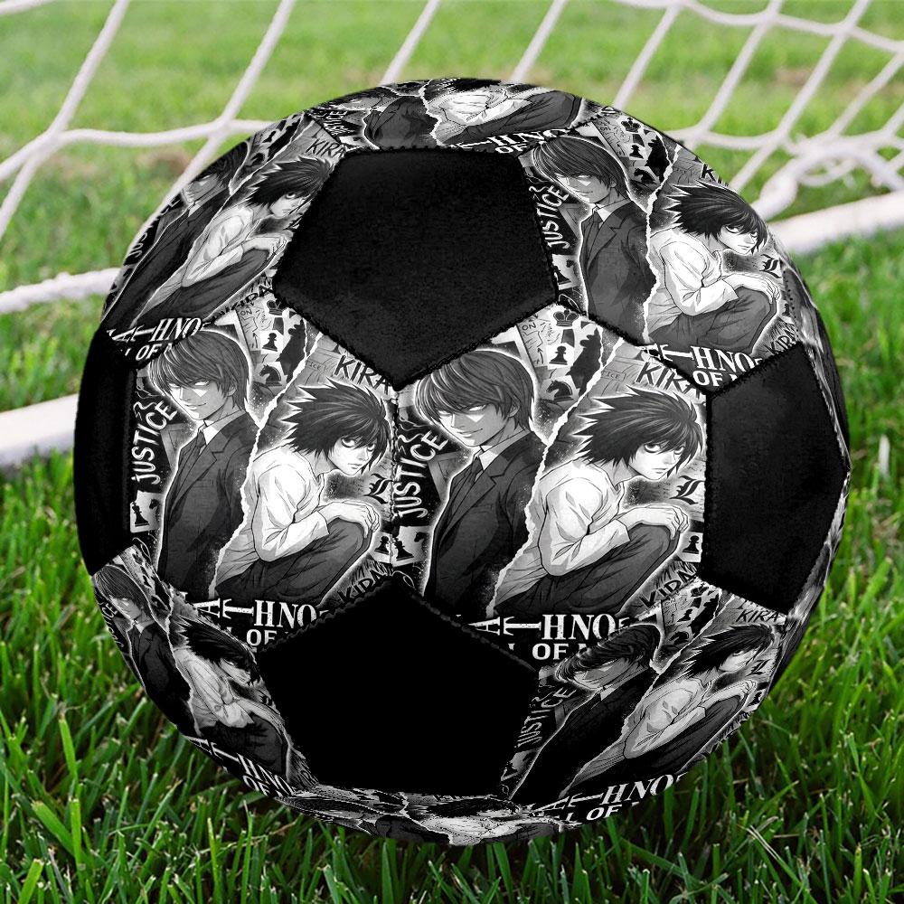 1pc Death Note Soccer Ball Size 5 Indoor Soccer Ball Fashion Colorful Backyard Game - Great For Sports Fans Gift HE10