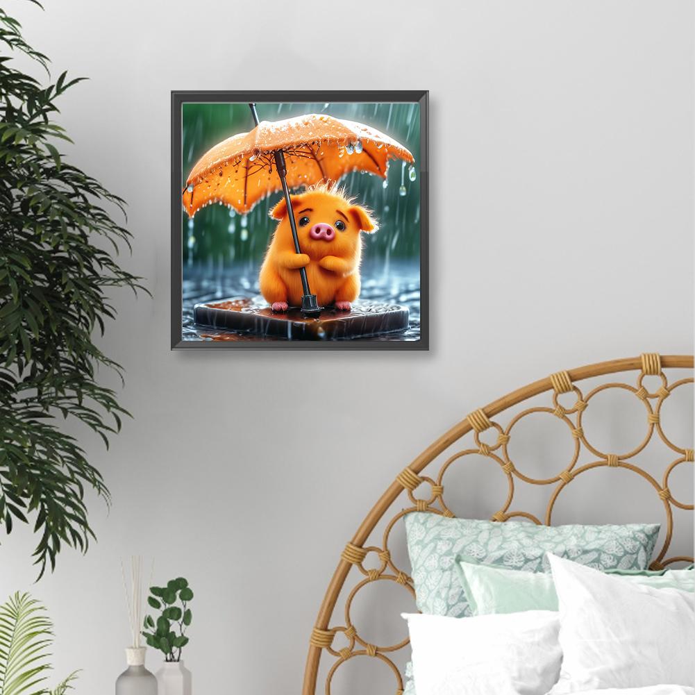 FE# 5D DIY Full Round Drill Diamond Painting Dog Pig Kit Home Decor Art Craft