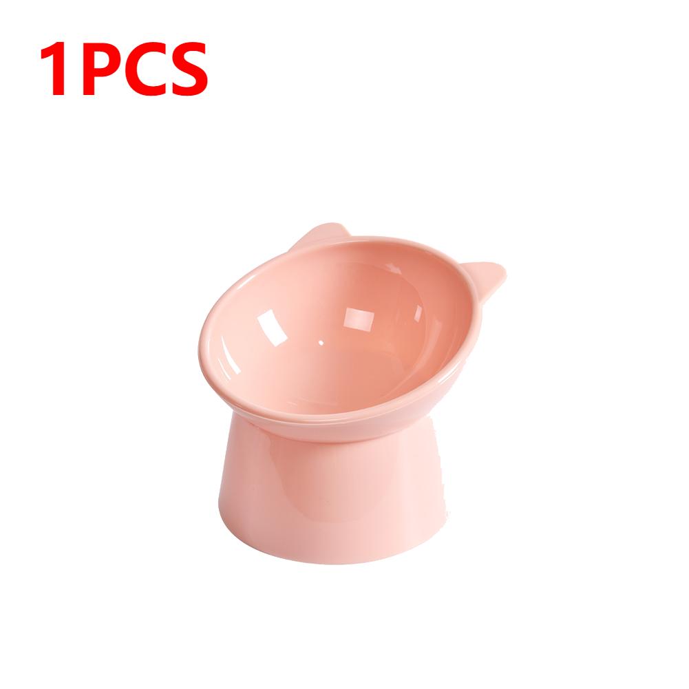 3PCS Tilted Cat Food Bowl Cat Food Dish Ergonomic Raised Cat Food Bowl Anti Vomiting Plastic Feeding Bowl Non Slip for Cats Dogs