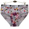 Нижнее белье, женские трусики, хлопковые трусы, трусы с высокой талией, нижнее белье с цветочным принтом, большие размеры, 6 шт./компл.
