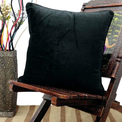 Домашний декор декоративная подушка черная однотонная декоративная наволочка для подушки бархатный чехол 18 x 18