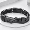 Крутой хип-хоп велосипед квадратный Франко цепной браслет для мужчин твердые 316L нержавеющая сталь мужские браслеты браслеты с магнитной застежкой новый
