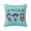 Huntrix Saja Boys Kpop Охотники на демонов Наволочки для квадратных подушек Чехол для подушки Новинка Полиэстер Декоративная наволочка Для сиденья 45*45 см