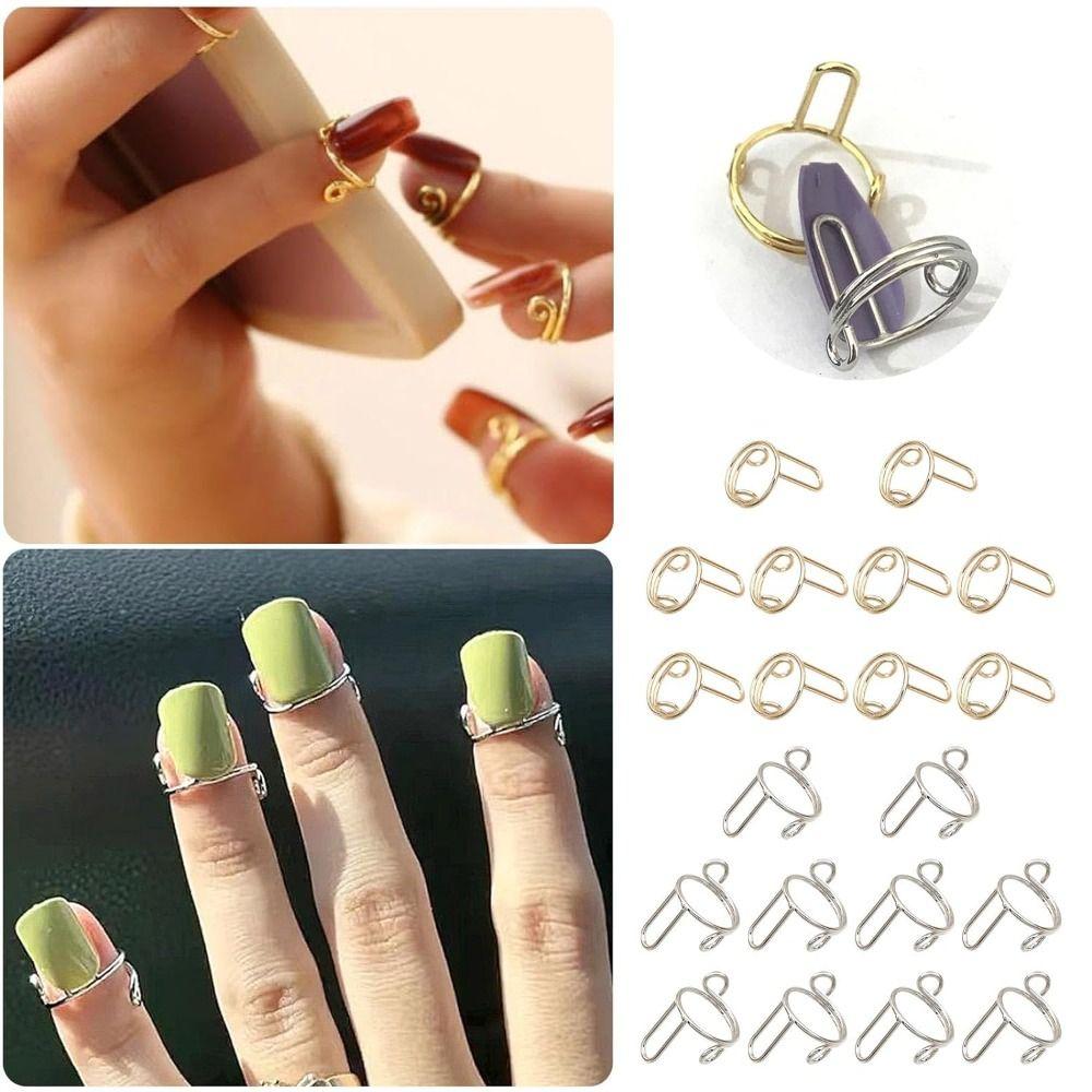 Causal Nail Rings Removable Phalanx Ring New Fingertip Nail Rings Nail Art Decoration