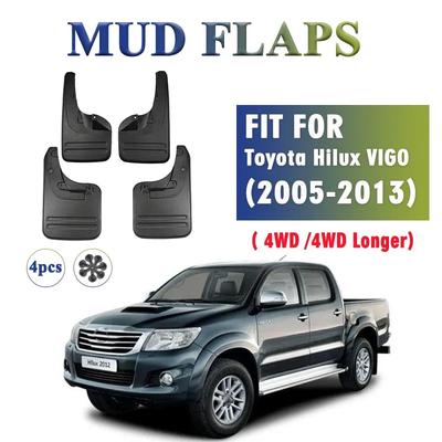 2005-2013 Передний Задний 4шт ДЛЯ Toyota Hilux VIGO vero 4WD Брызговики Защитные щитки Брызговики Крыло Грязезащитный щиток Автоаксессуары