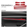 Верхняя отделка из замши LHD RHD Наклейка для Mazda 3 BP M3 Axela 2024 2025 Ручка двери автомобиля Внутренние аксессуары