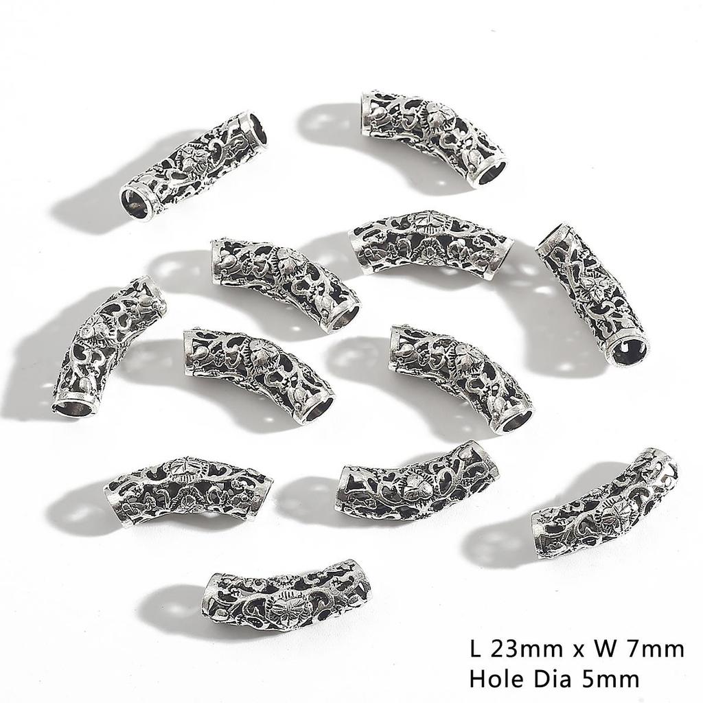 3-10Pcs Zinc Alloy Tube/Hanger Charm Bead for Beading Jewelry Diy Craft Fit Bracelet Charms Connectors Making