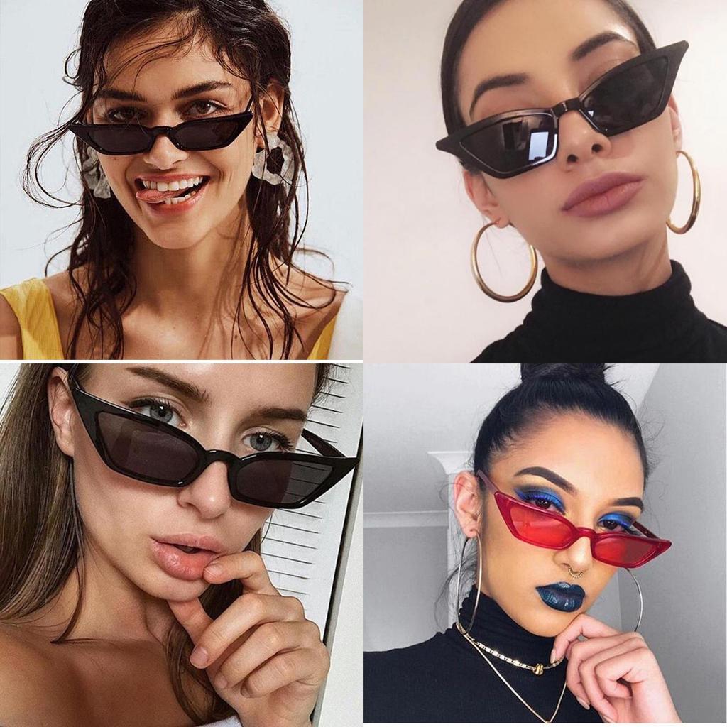 Fashionable Women Cat Eye Design Sunglasses With Retro Small Eyeglass And Uv Protection